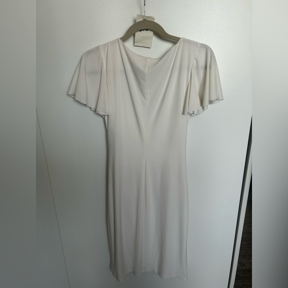 American Living Cream V-Neck Dress - Picture 4 of 6
